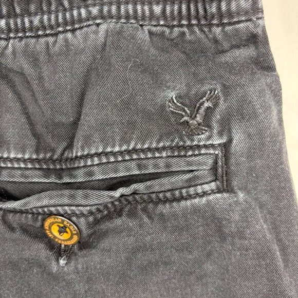 AMERICAN EAGLE Jogger Women Small Dark Gray Drawstring - Picture 3 of 6